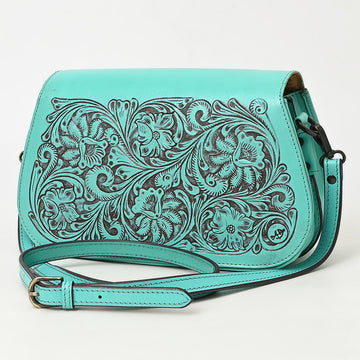 American Darling Cross Body Hand Tooled Genuine Leather Western Women Bag Handbag Purse | Crossbody